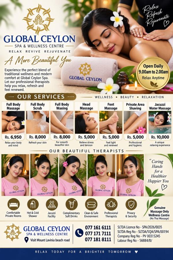 🪷🪷  G L O B A L   C E Y L O N   Spa and Wellness Centre  🪷🪷